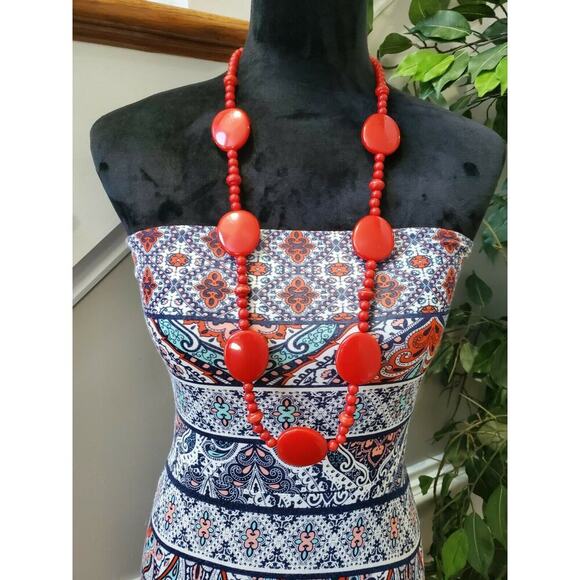 Mudd Women's Multicolor Polyester Off the Shoulder Long Maxi Dress Size X-Small - Picture 2 of 8